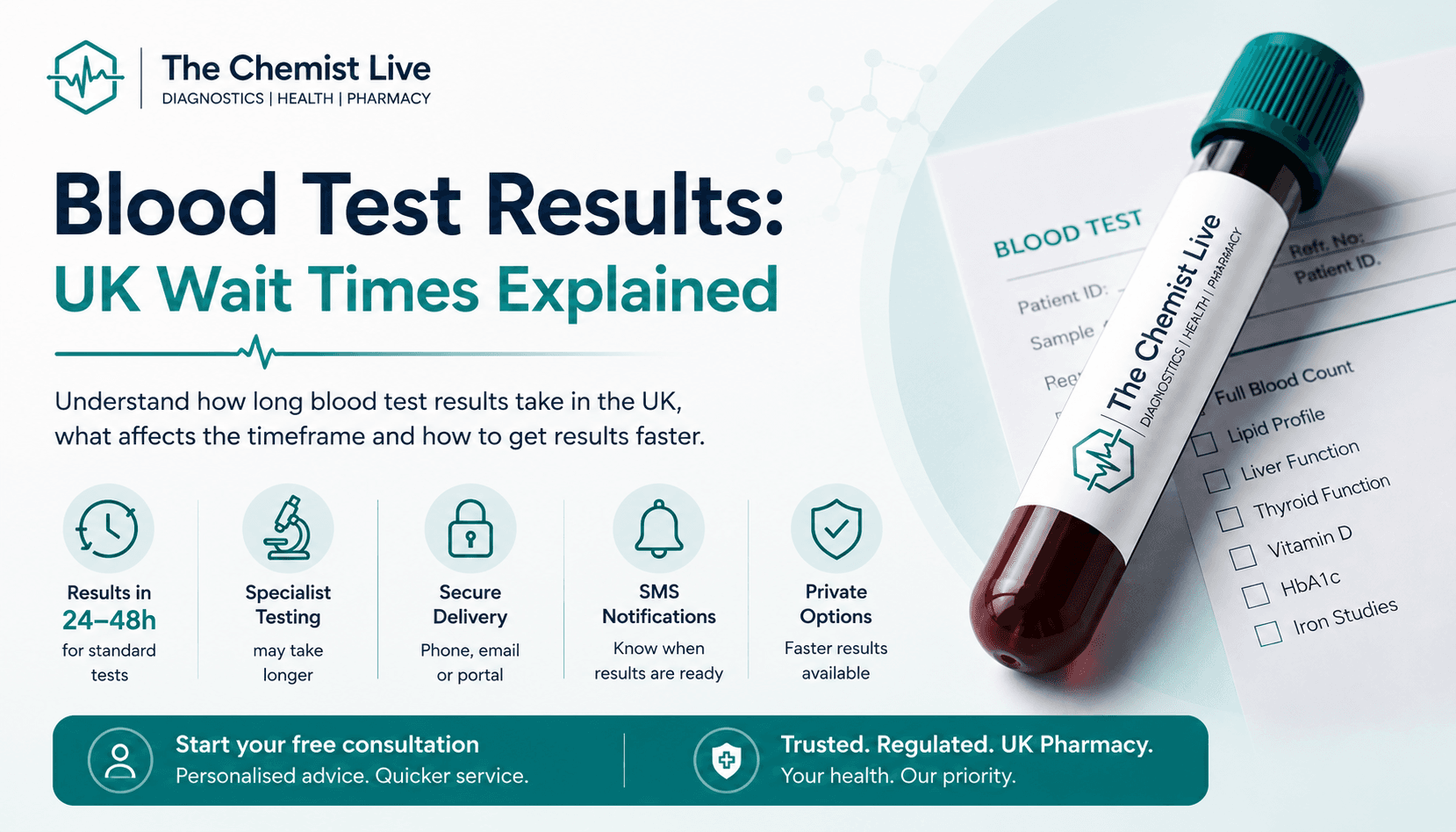 How long do blood test results take?